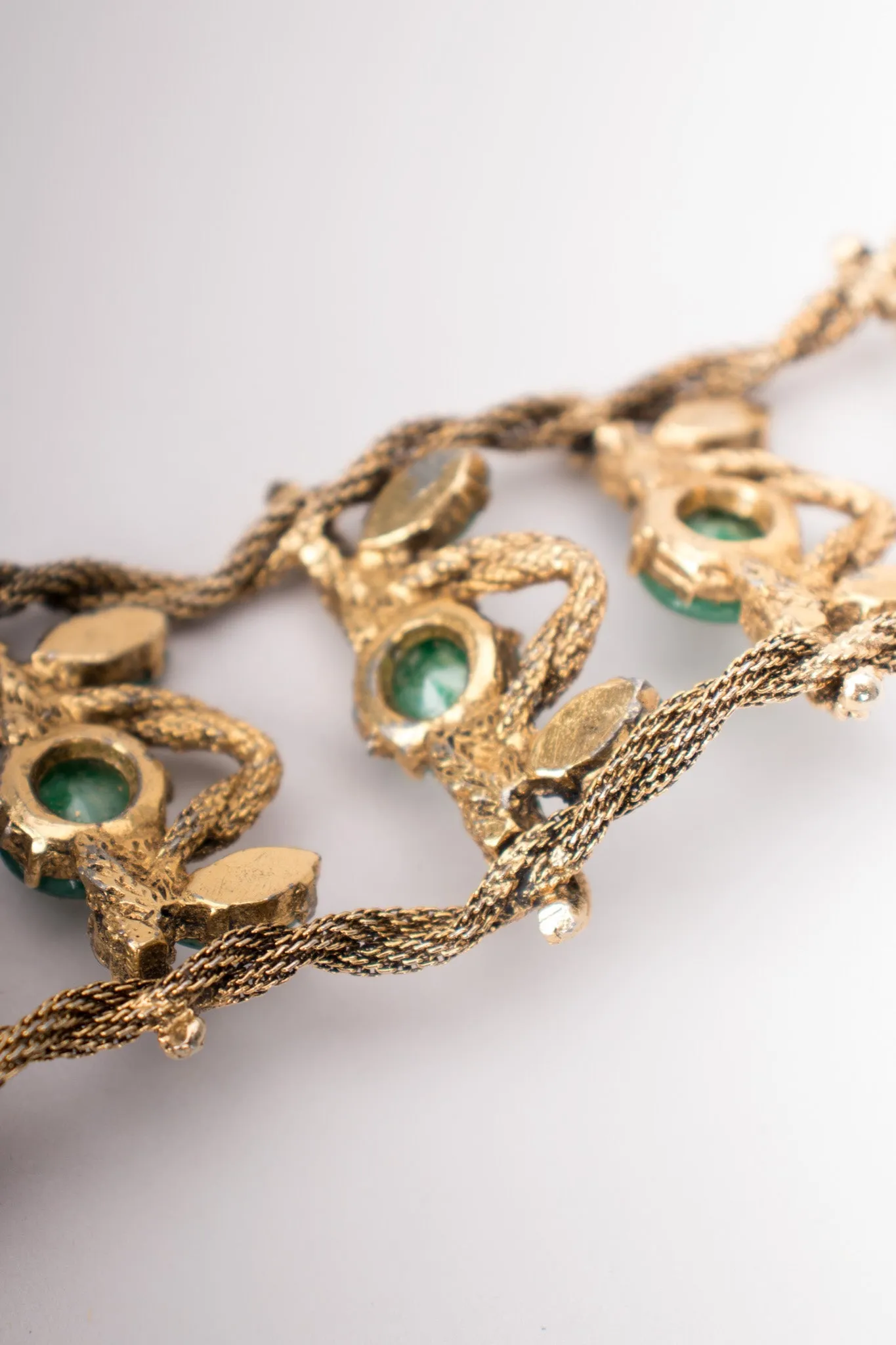 Crystal Gemstone Metal Belt