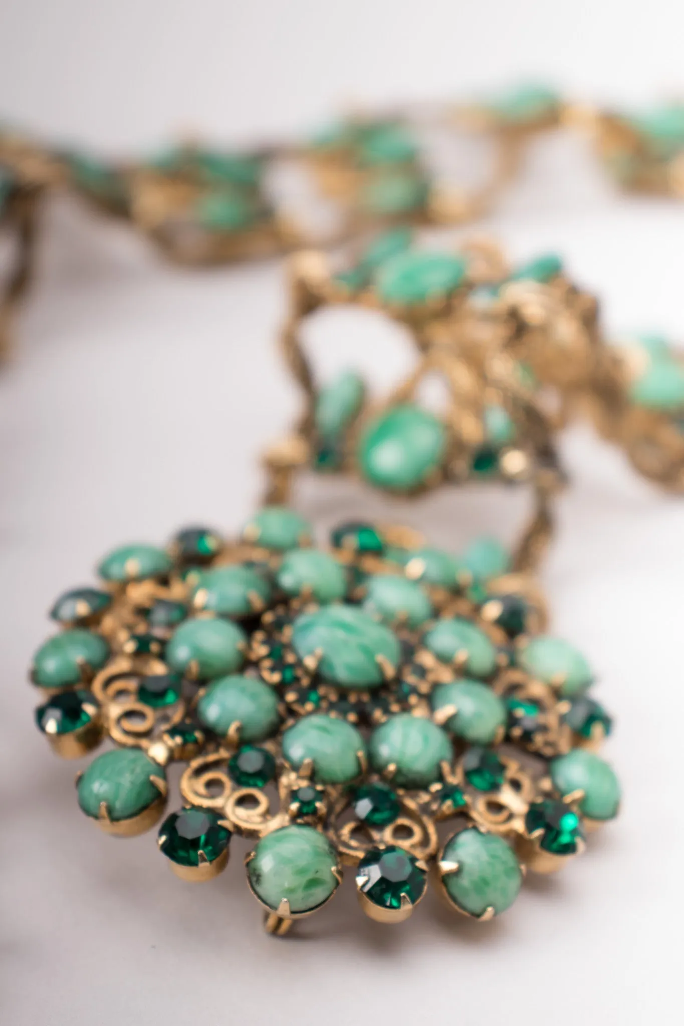 Crystal Gemstone Metal Belt