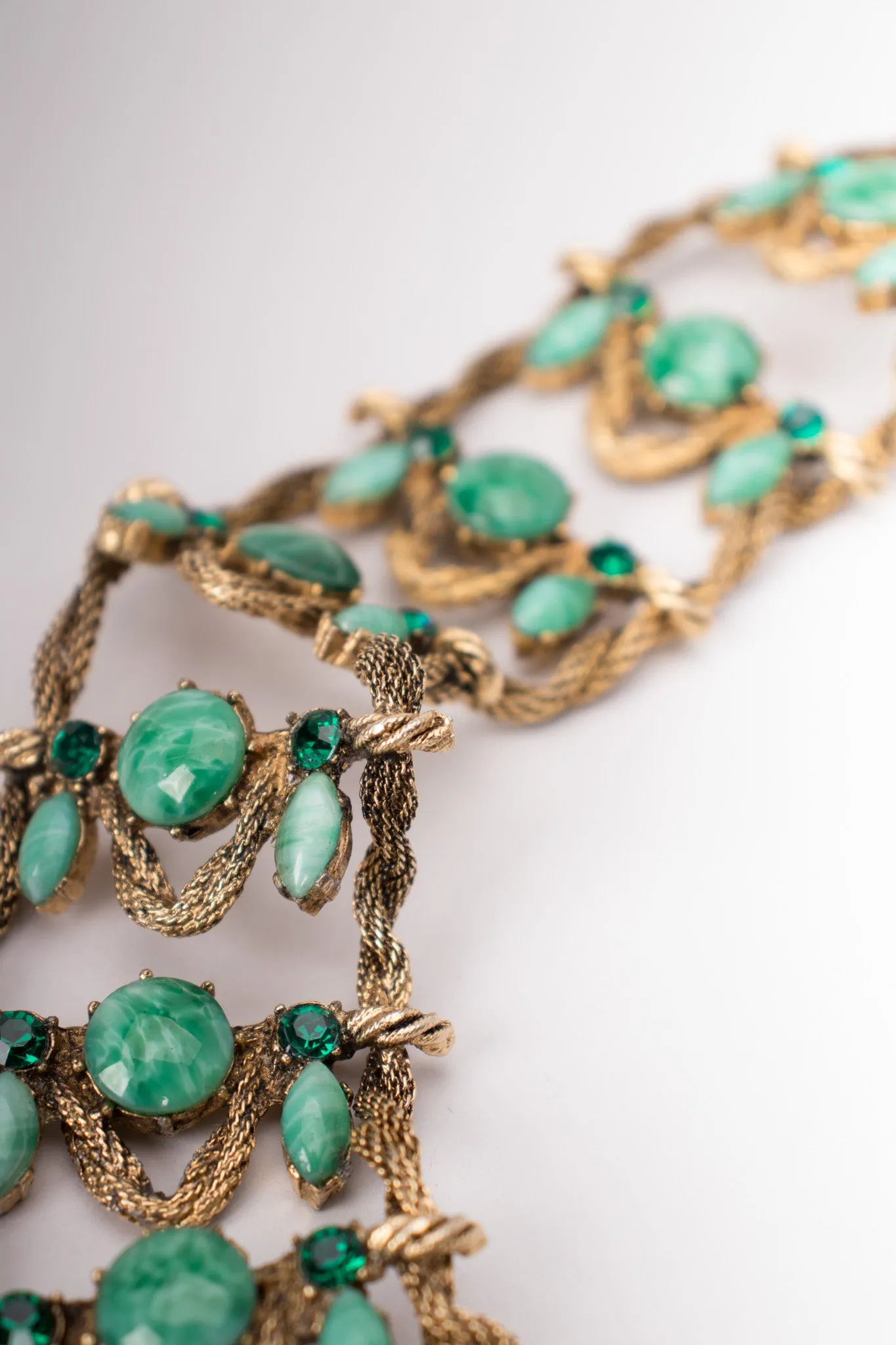 Crystal Gemstone Metal Belt